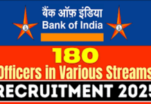 Bank of India Officers Recruitment 2025 (Managerial Posts) Bank Of India Recruitment 2025