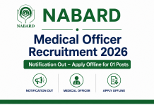 NABARD Medical Officer Recruitment 2026 Notification Out – Apply Offline for 01 Posts