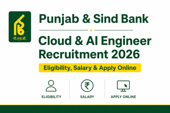Punjab & Sind Bank Cloud & AI Engineer Recruitment 2026 – Eligibility, Salary & Apply Online