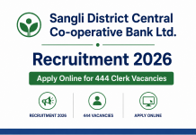 Sangli DCC Bank Recruitment 2026 – Apply Online for 444 Clerk Vacancies